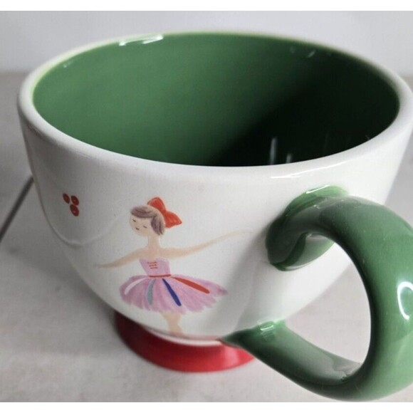 ROBERT STANLEY BALLERINA MUG CUP GREEN HANDLE - Picture 3 of 5